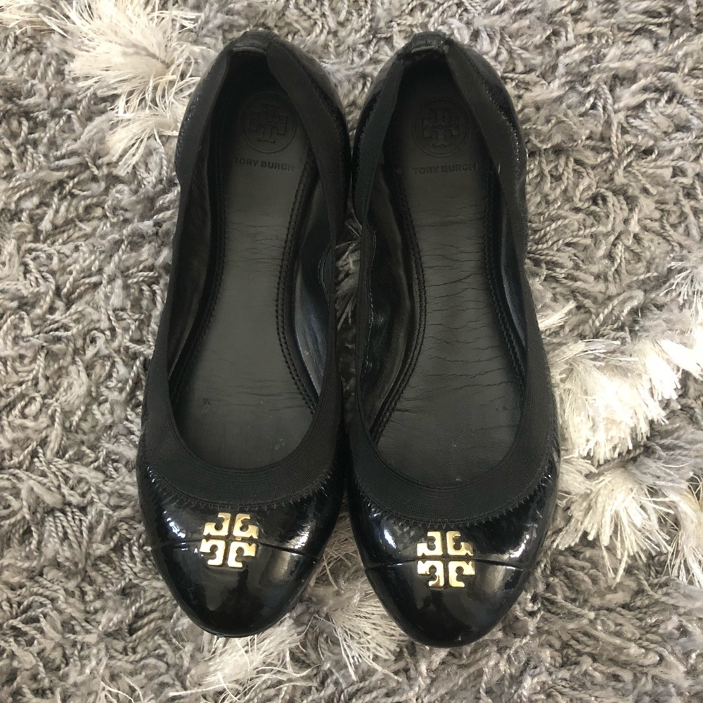Tory Burch Jolie patent leather flats size 8.5